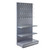 Trade & Exhibition Stand - Silver Retail Shelving Wall Unit - Perforated Back Panels with 32 Hooks - H2100mm