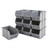 Multipurpose Shelving With 40 x Grey Plastic Part Bins - H1600 x W915 x D305mm
