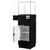 Halo Black Glass Display Tower Showcase Plinth with Lockable Cupboard