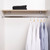 Oak Alcove Wall-Mounted Wooden Shelf with Hanging Rail