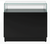 Halo Black Glass Display Showcase Counter with 2 Lockable Cupboards