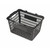 Black/Grey Recyclable Plastic Shopping Basket - 22L