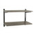 Black & Eternity Oak Twin Slot Shelving Kit - H430mm - 2 Shelves