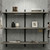 Black & Eternity Oak Twin Slot Shelving Kit - H1000 x W1200mm, 3 Uprights & 3 Wooden Shelves