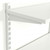 White Twin Slot Shelving Kit - H430mm x W1200mm, 3 Uprights & 2 Wooden Shelves