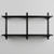 Black Twin Slot Shelving Kit - H430mm x W1200mm, 3 Uprights & 2 Wooden Shelves