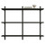 Black Twin Slot Shelving Kit - H1000 x W1200mm, 3 Uprights & 3 Wooden Shelves