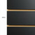 Pack of 40 x Graphite Grey Slatwall Panels - 100mm Centres - 18mm MDF