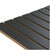 Pack of 40 x Graphite Grey Slatwall Panels - 100mm Centres - 18mm MDF