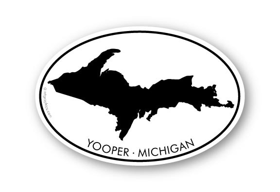 Wholesale Michigan Upper Peninsula Sticker Mountain Graphics