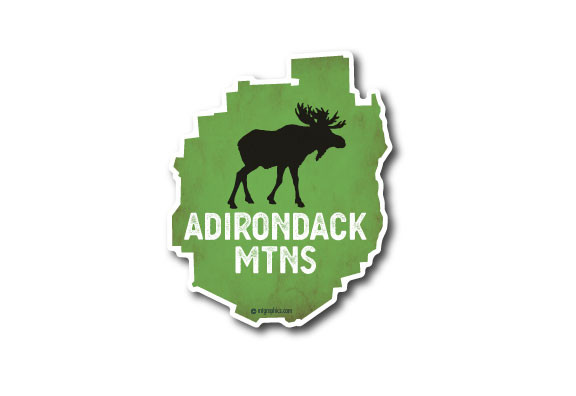ADK Park Moose Die Cut Sticker - Mountain Graphics