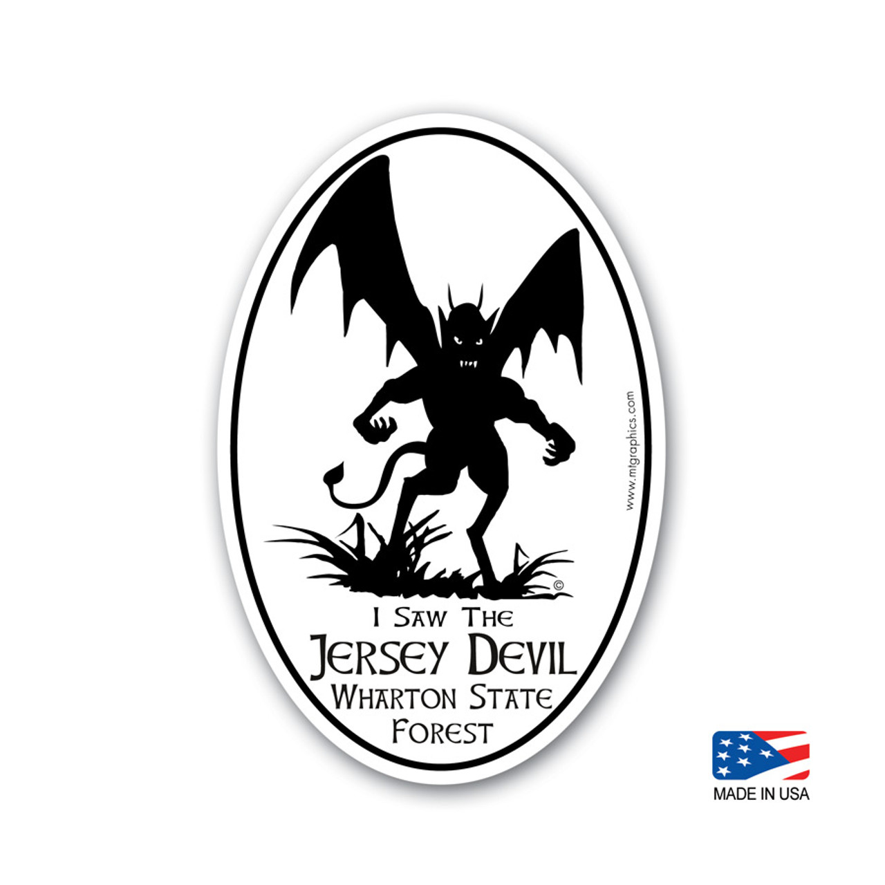 Jersey Devil graphic t-shirt. Printed on a Gildan