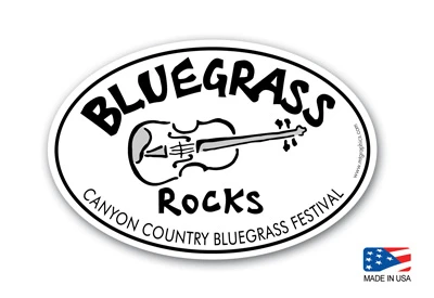 Wholesale Bluegrass Rocks Sticker | Mountain Graphics | Free Name Drops