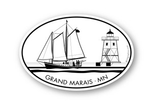 Wholesale Sailboat and Lighthouse Sticker Wholesale Sailboat and Lighthouse Sticker