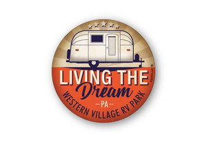 Wholesale Living the Dream Camper Sticker Wholesale Living the Dream Camper Sticker