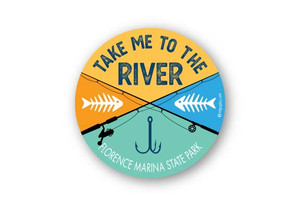 Wholesale Take Me to the River Round Sticker Wholesale Take Me to the River Round Sticker