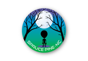 Wholesale Alien Moon Sticker