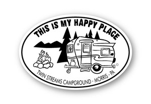 Wholesale Happy Place 4x6 Sticker Wholesale Happy Place 4x6 Sticker