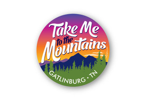 Wholesale Take Me to the Mountains Round Sticker Wholesale Take Me to the Mountains Round Sticker