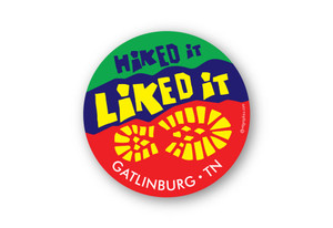 Wholesale Hike It Liked It Boot Round Sticker - Bright Wholesale Hike It Liked It Boot Round Sticker - Bright