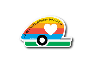 Wholesale Camper Love Die Cut Sticker Wholesale Camper Love Die Cut Sticker