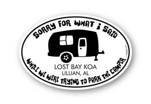Wholesale Sorry What I Said Camper Sticker Wholesale Sorry What I Said Camper Sticker