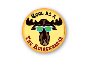 Cool Moose Adirondacks 4" round sticker Cool Moose Adirondacks 4" round sticker