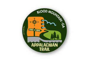 Appalachian Trail Boot Sticker 4" round Appalachian Trail Boot Sticker 4" round