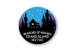 Wholesale Night Sky Cabin Silhouette Sticker Wholesale Night Sky Cabin Silhouette Sticker