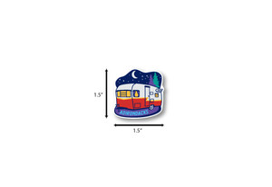 Starry Camper Mini Die Cut Sticker Starry Camper Mini Die Cut Sticker