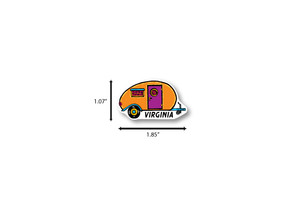Happy Camper Mini Die Cut Sticker Happy Camper Mini Die Cut Sticker