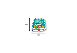 Teardrop Camper Mini Die Cut Sticker Teardrop Camper Mini Die Cut Sticker