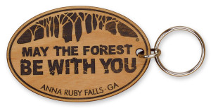 May the Forest Be With You Laser-engraved Keychain May the Forest Be With You Laser-engraved Keychain