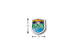 Trail Is Calling Mini Die Cut Sticker Trail Is Calling Mini Die Cut Sticker