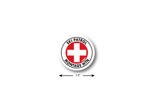 Ski Patrol Mini Die Cut Sticker Ski Patrol Mini Die Cut Sticker