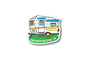 Camper Die Cut Sticker Camper Die Cut Sticker