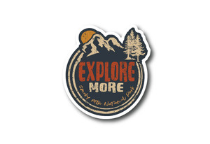 Wholesale Explore More Die Cut Sticker Wholesale Explore More Die Cut Sticker