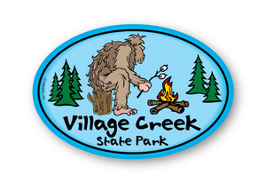 Wholesale Bigfoot Campfire Color Sticker Wholesale Bigfoot Campfire Color Sticker
