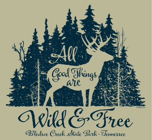 Wholesale Wild and Free Deer Tee Wholesale Wild and Free Deer Tee
