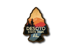 Wholesale Arrowhead Mountains and Stream Die Cut Sticker Wholesale Arrowhead Mountains and Stream Die Cut Sticker
