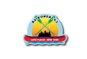 Wholesale Canoe & Paddles Die Cut Sticker Wholesale Canoe & Paddles Die Cut Sticker