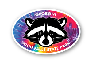 Wholesale Raccoon Head Tie Dye Sticker Wholesale Raccoon Head Tie Dye Sticker