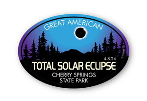 Wholesale Eclipse Dark Sky Oval Sticker Wholesale Eclipse Dark Sky Oval Sticker