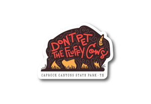 Wholesale Don't Pet the Fluffy Cow Grass Sticker Wholesale Don't Pet the Fluffy Cow Grass Sticker