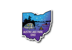 Camper on the Lake Sticker Camper on the Lake Sticker