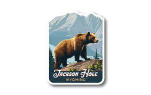 Grizzly Lookout DieCut Sticker Grizzly Lookout DieCut Sticker