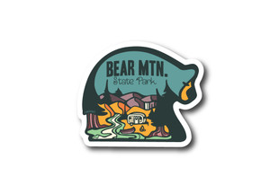 Camp Bear Die Cut Sticker Camp Bear Die Cut Sticker