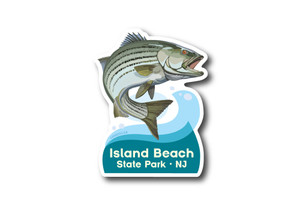 Striped Bass Die Cut Sticker Striped Bass Die Cut Sticker