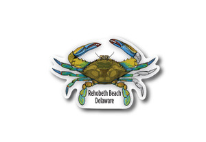 Blue Claw Crab Die Cut Sticker Blue Claw Crab Die Cut Sticker