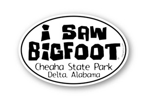 Wholesale I Saw Bigfoot Bold Type Sticker